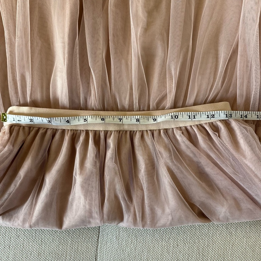 Elegant Tulle Maxi Skirt- Champagne - Picture 6 of 8